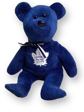 Ty NHL Toronto Maple Leafs Blue Bear Plush 9in Fan Collectible 🏒